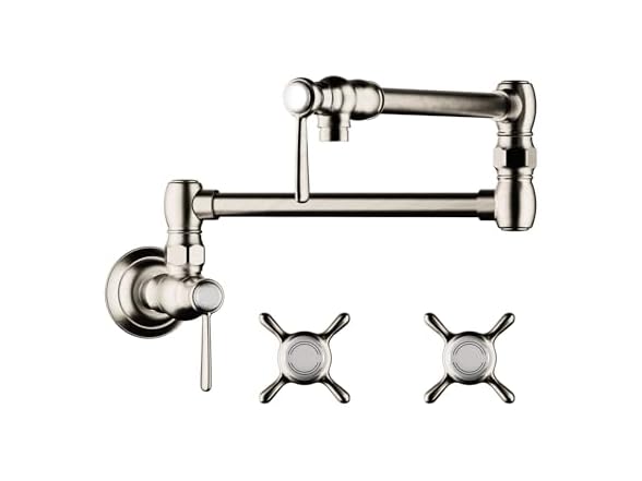 AXOR 16859831 Montreux 8-inch Tall 2-Handle Pot Filler