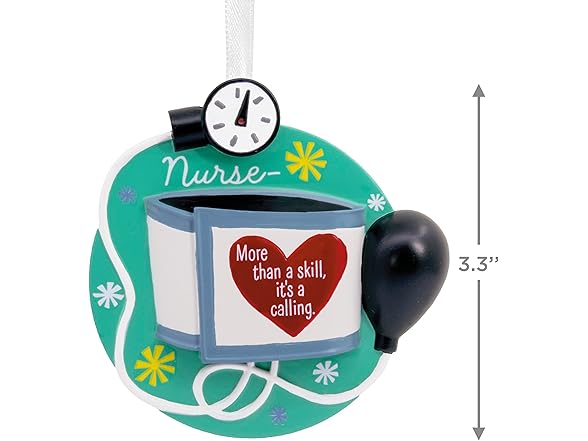 Hallmark Nursing is a Calling Blood Pressure Cuff Ornament