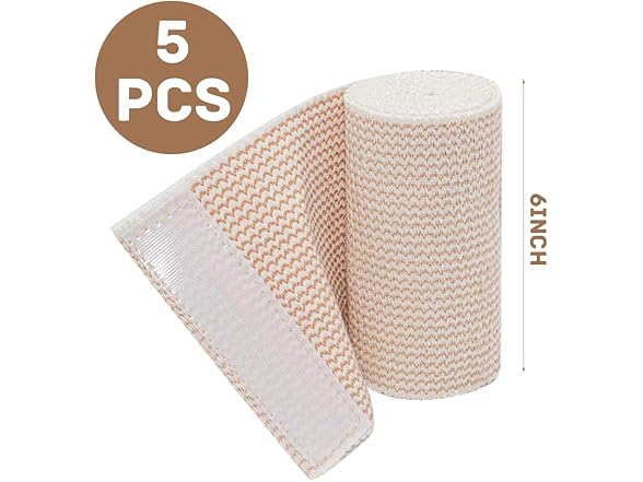 Compression Bandage Wraps Pack of 5