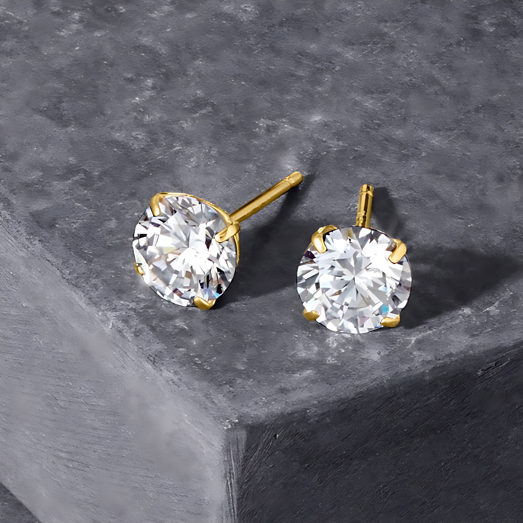 3.00 CTTW Round Stud Earring - Gallery 6