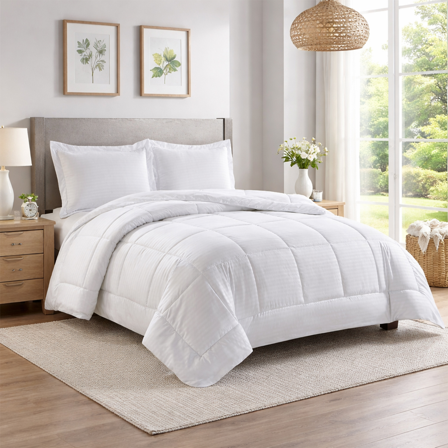 Luxury Home King Size 3-Pc Comforter Set - Gallery 8