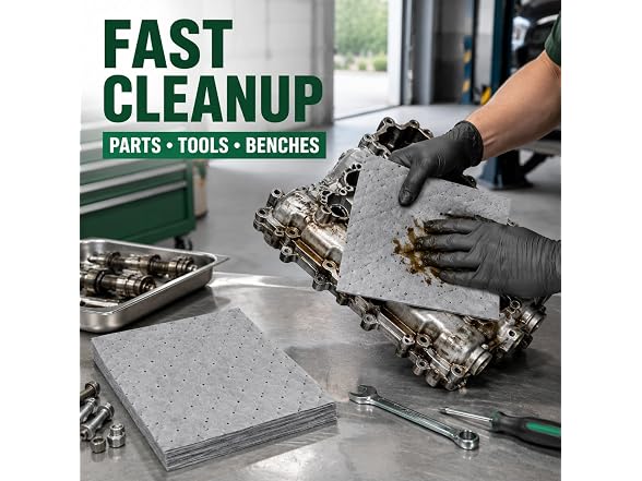 Pooker 15x20in Oil Absorbent Pads 50-Pk