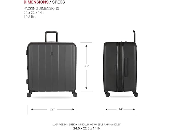SwissGear Wanderlust Pro Lightweight Expandable Spinner Set