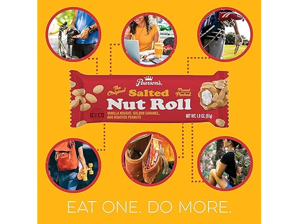 24PK Pearson's Original Salted Nut Roll | Peanut