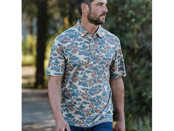 Field & Stream Men Flying Birdie Polo