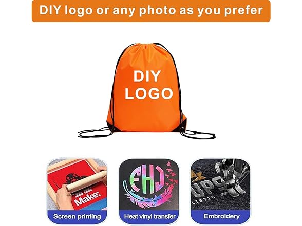  JohahaTim Drawstring Backpack Bulk 40P