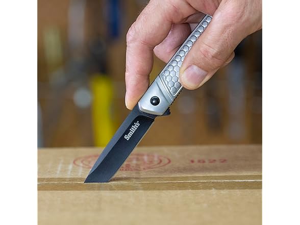 SMITH’S Gentleman’s Pocket Knife, Stainless Steel Handle