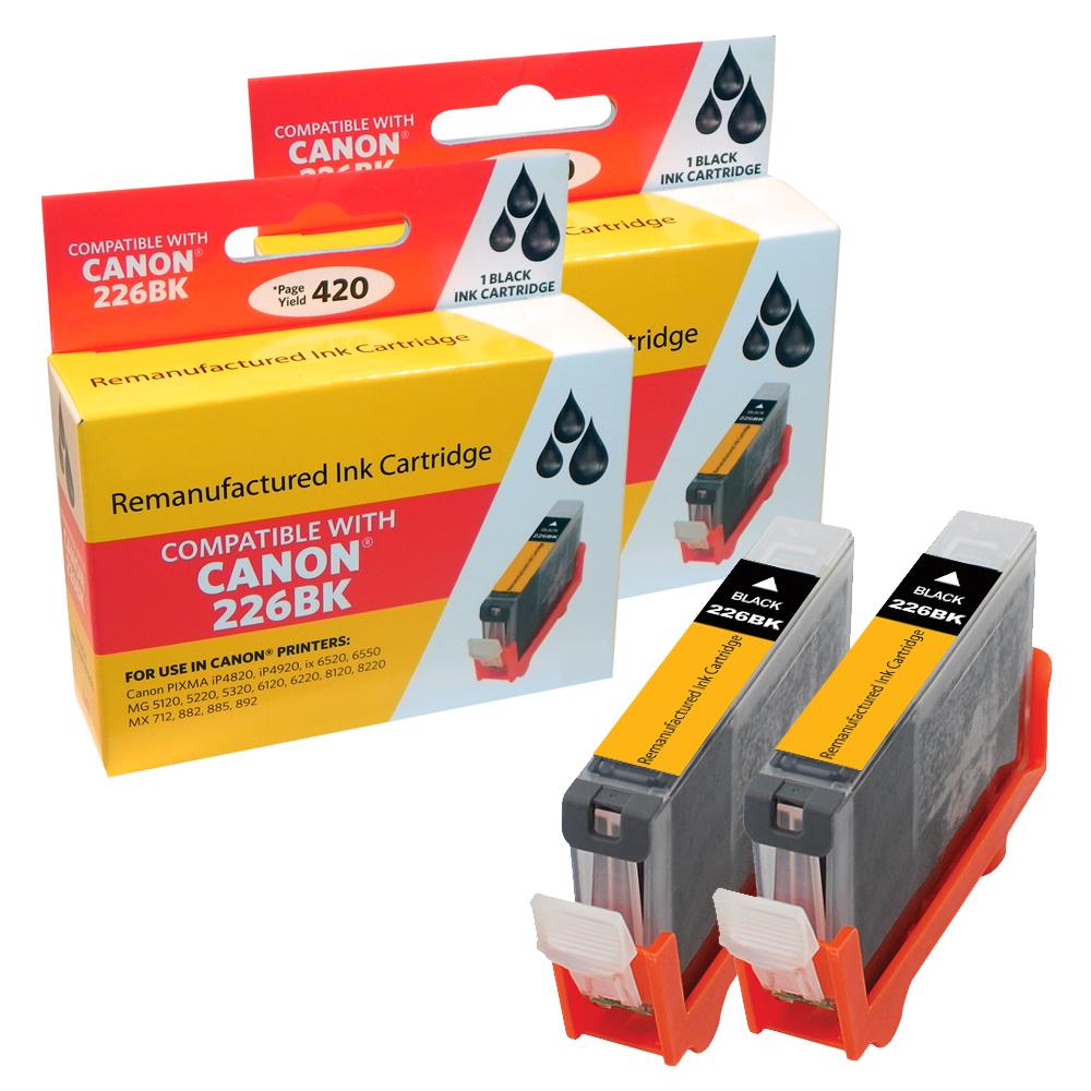 Compatible Canon PGI-225 Black Ink Cartridge (2 Pack) - Gallery 2