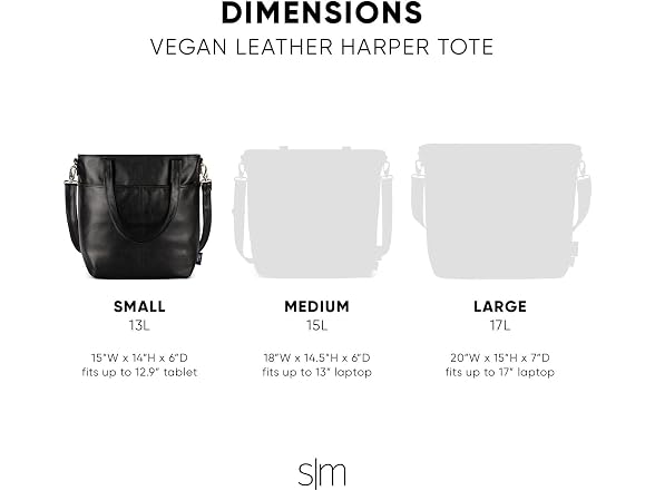 Simple Modern Vegan Leather Tote Bag