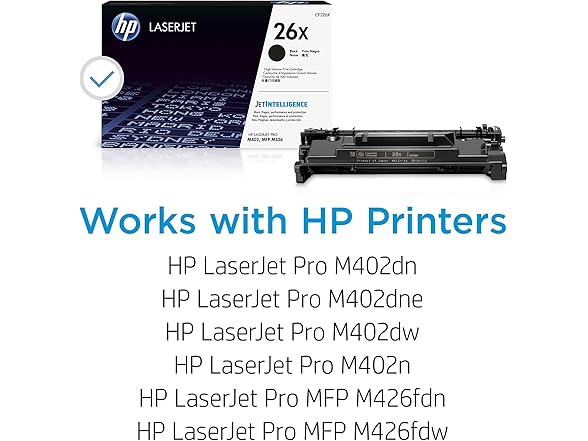 hp hp cf226x HP 26X Black High-yield Toner Cartridge bla