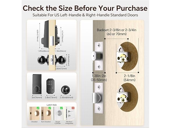 Ulecoce Keyless Entry Door Lock - Gallery 7