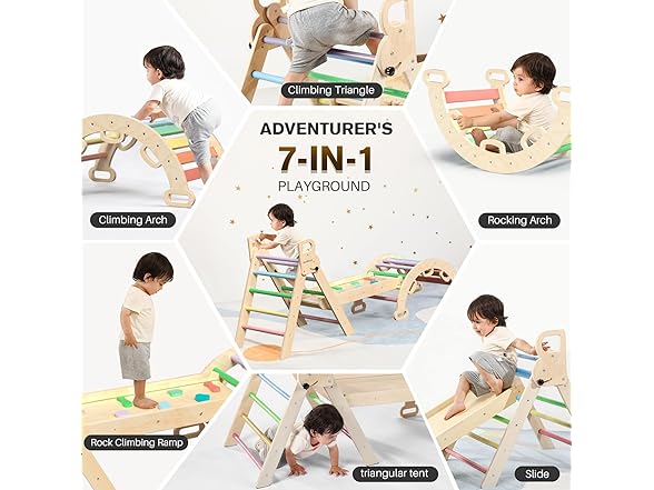 BlueWood Pikler Triangle Climbing Set