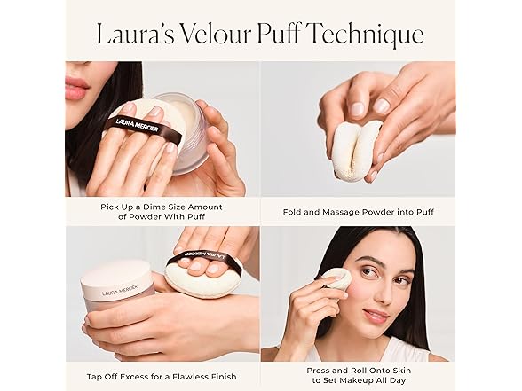 2PK Laura Mercier Velour Puff, 1.7 oz