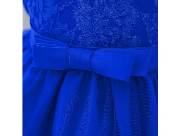 Idopip Girls (3-6 MOS) Lace Flower Bowknot Dress