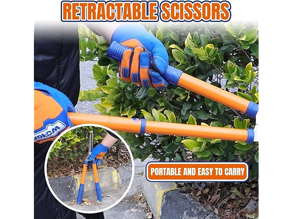 Hedge Clippers Telescopic Handle