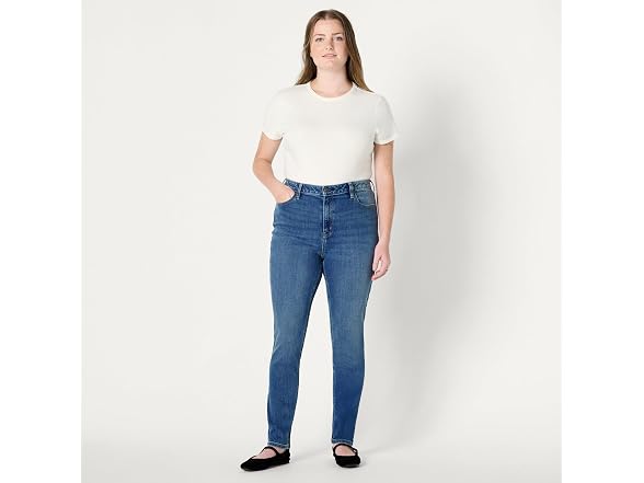 Amazon Essentials Women High Stretch Mid-rise Jean