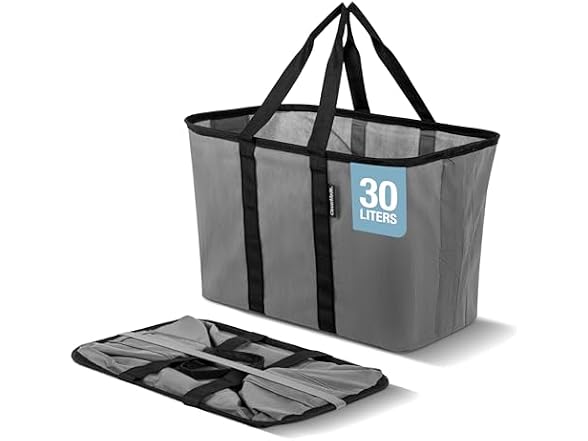 CleverMade EcoBasket 30L Collapsible Tote Basket 3 Pack