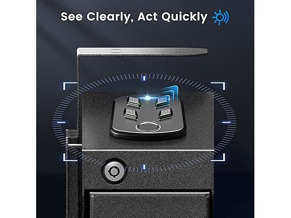ADIMO T5 Drop Down Gun Safe, Biometirc