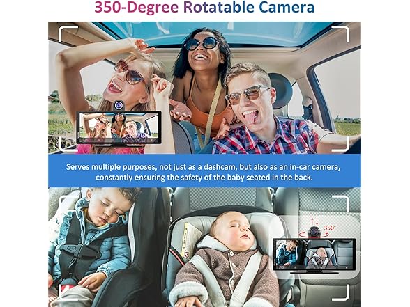 9.3" CarPlay Screen w/ 2.5K Dash Cam
