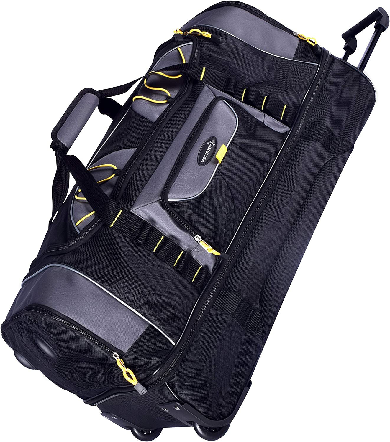 TPRC Upright Rolling Duffel Bag 30", Black/Grey - Gallery 13