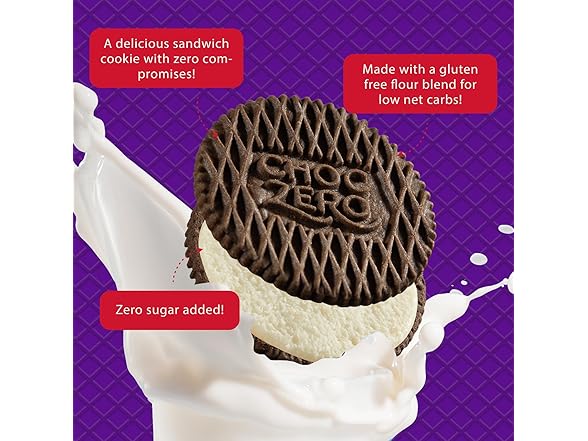 ChocZero Keto Chocolate Sandwich Cookies with Creme