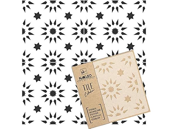 NAKLEO Tile Painting Stencil