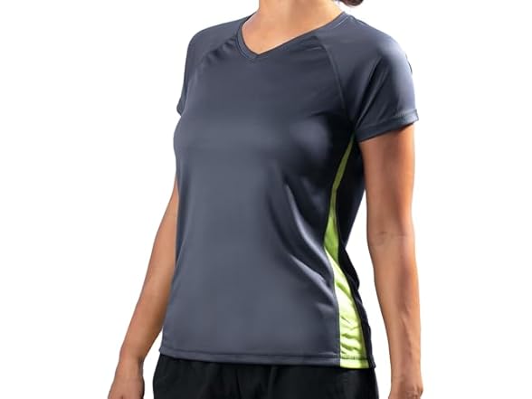 Kanu Surf Women's Rashguard Char/Lime (L)