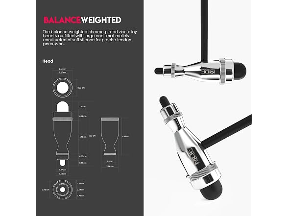MDF Tromner Neurological Reflex Hammer Black