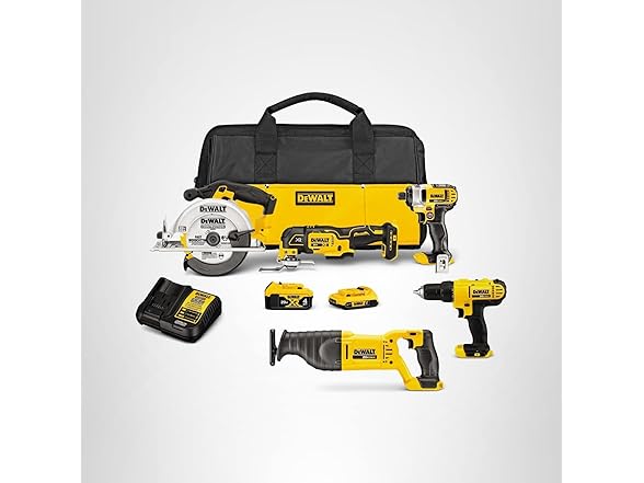 DEWALT DCK551D1M1 5 Tool Power Tool Combo Kit