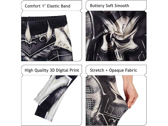 Mad Ink Women (XL) Steampunk Leggings Comic Pants
