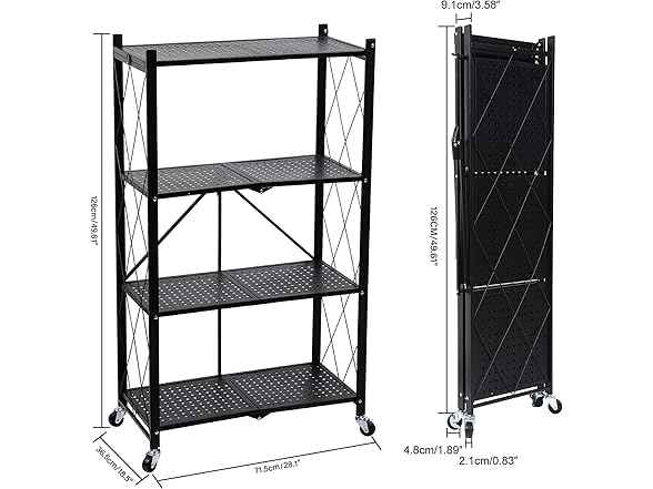 YSSOA HealSmart 4-Tier Heavy Duty Foldable Rack