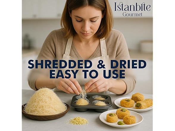 Kataifi Shredded Fillo Dough 3.5 Oz for Dubai Chocolate