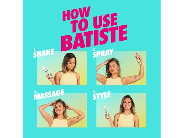 Batiste Dry Shampoo, Blush Fragrance, 6.73 Ounce