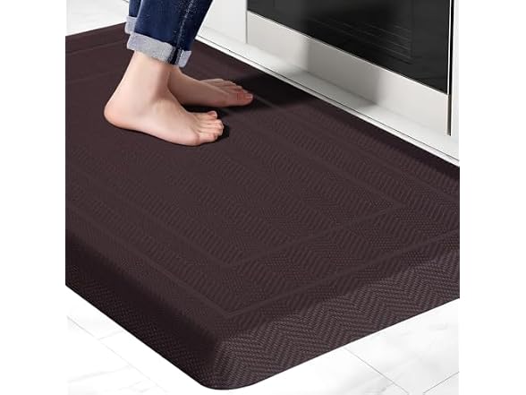 UKISS Brown 20" X 32" Cushioned Comfort Mat