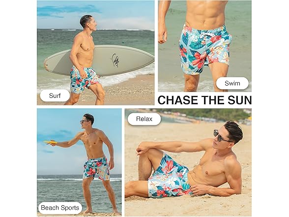 Kanu Men's Blue Newport Swim Trunks (S)