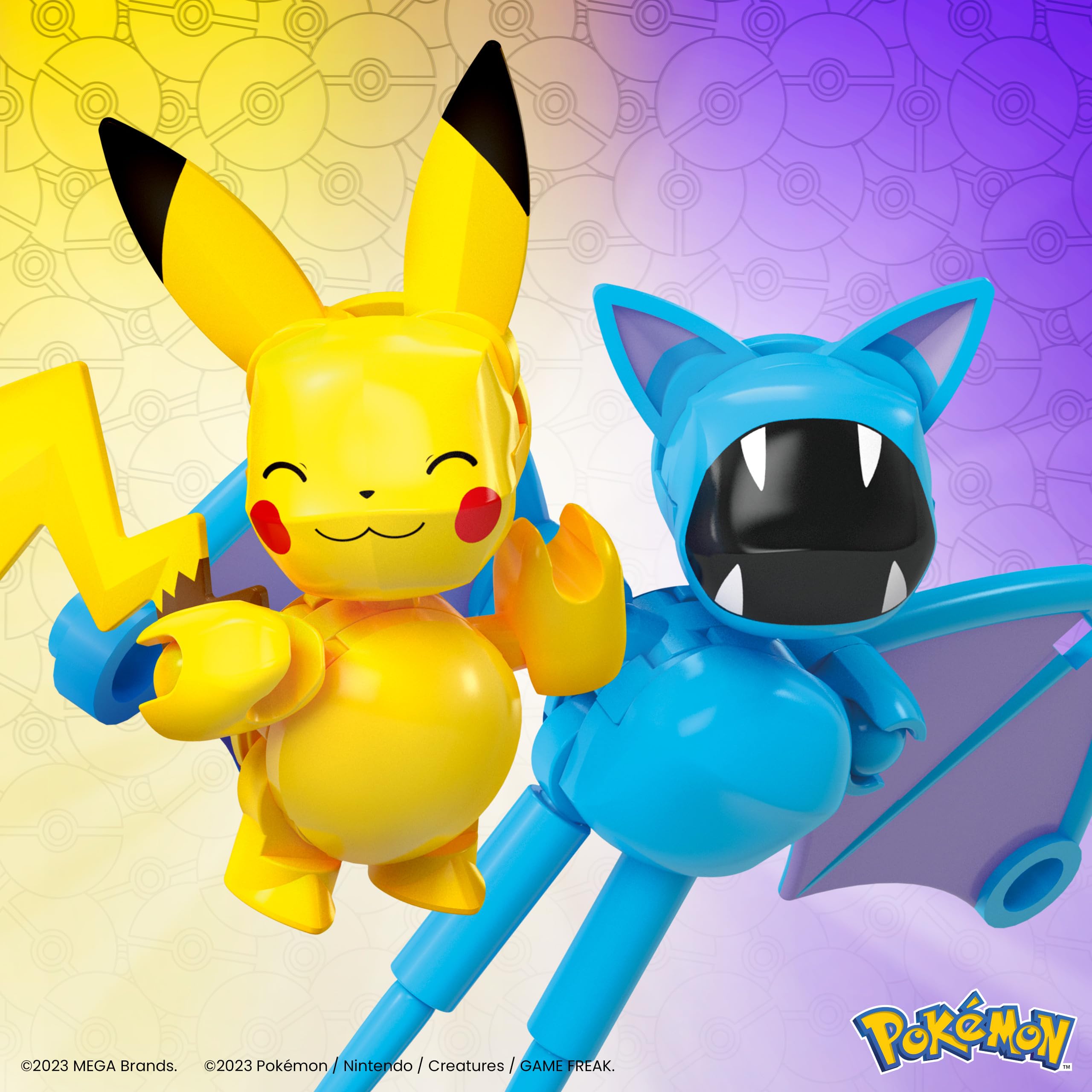 MEGA Pokémon Building Toy Set: Pikachu & Zubat - Gallery 10