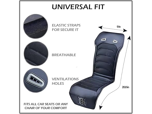 Zone Tech SE0074 Cooling Car Seat Cushion Black