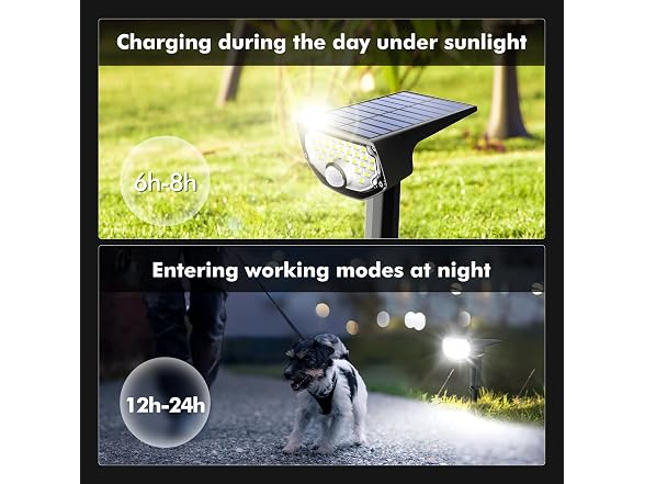 AloftSun Solar Motion Lights 6 Pack
