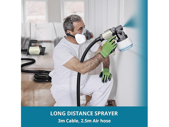 TILSWALL Shark800 800W Paint Sprayer White - Gallery 7