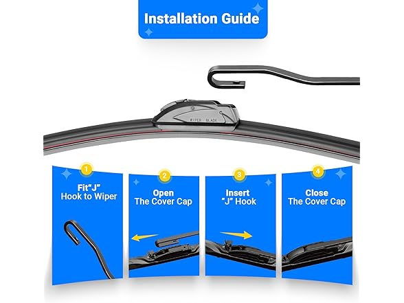 3PK Windshield Wiper Blades Replacement for 2009-2020 Honda