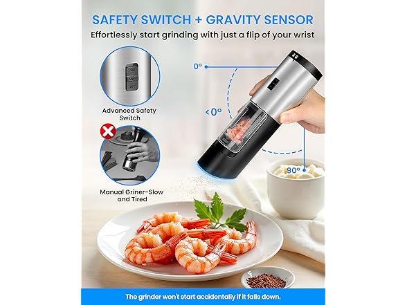 Gravity Electric Salt & Pepper Grinder