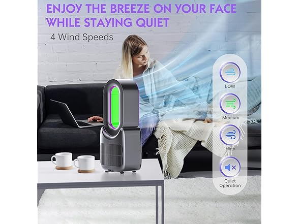 Misby Rechargeable Desk Fan