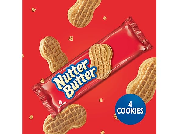 Nutter Butter Peanut Butter Cookies, 10 Snack