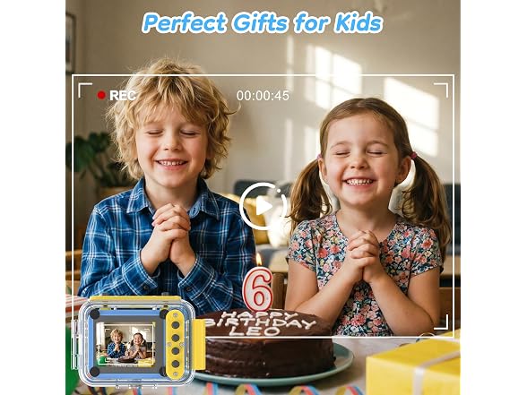 GKTZ Kids Underwater Waterproof Camera