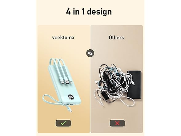 VEEKTOMX Portable Charger
