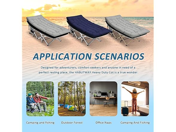 HABUTWAY Camping Cots for Adults