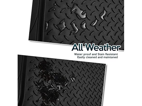 Zone Tech FM0006 Heavy Duty Cargo Trunk Floor Mat Black