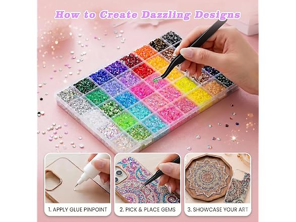 QIZUHIUN Bedazzler Kit with Rhinestones