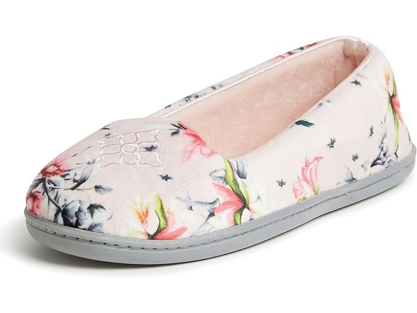 Pink Floral Velour