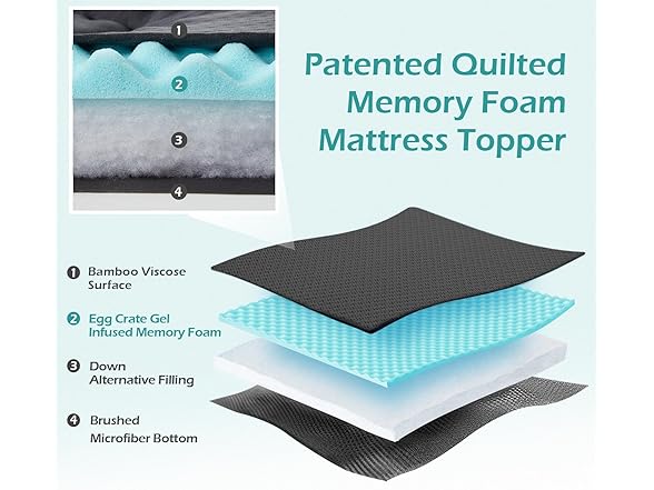 Hansleep King Mattress Topper